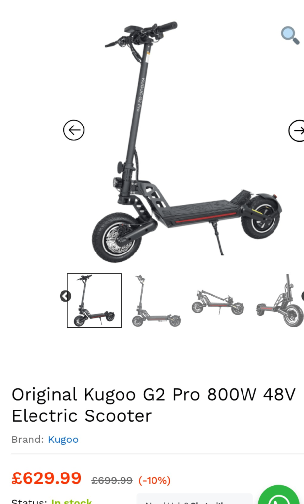 Kugo G2 Pro Electric Scooter