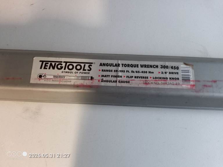 Teng tools 3/4 inch torque wrench 