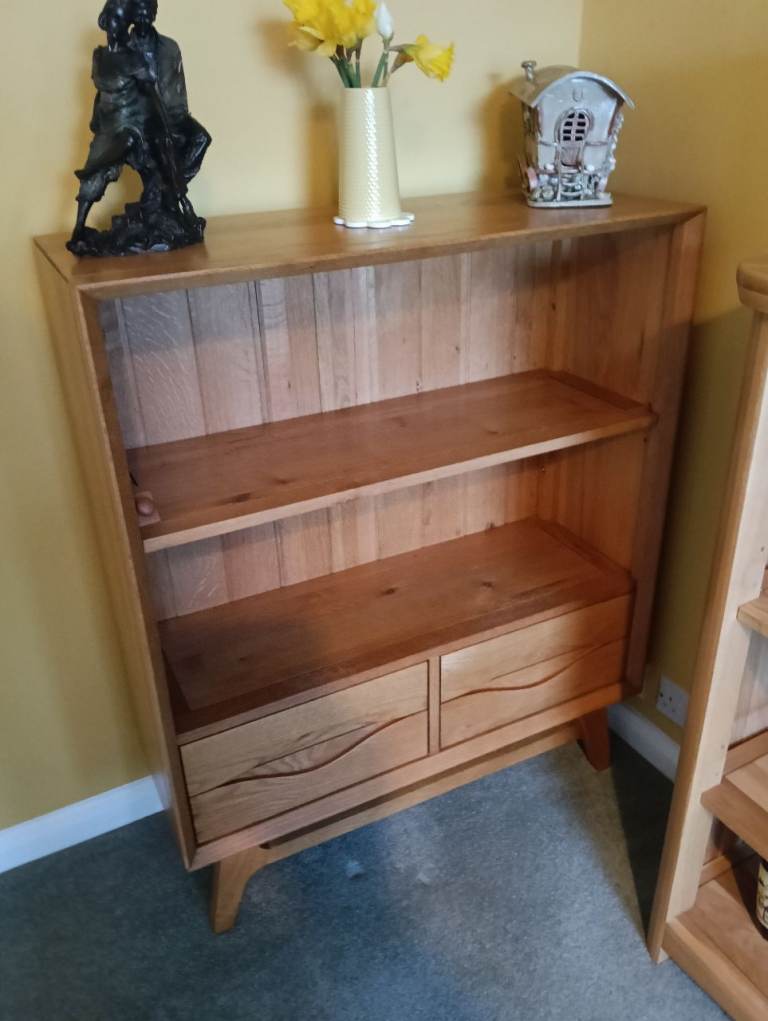 Solid oak bookcases
