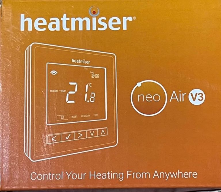 Heatmiser NeoAir V3 Smart Wireless Programmable Room Thermostat White
