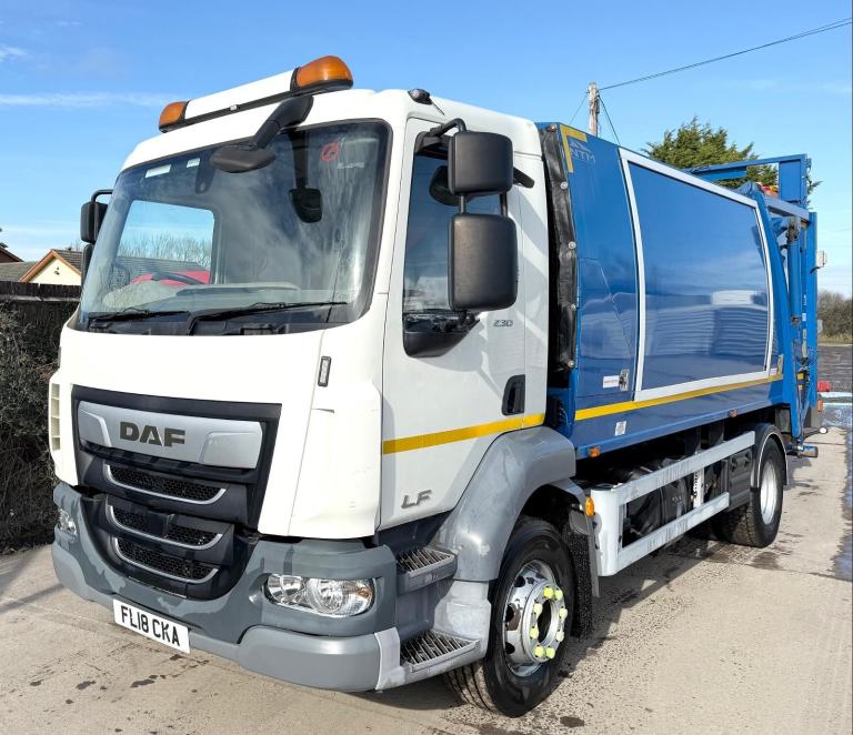 2018 DAF LF55.230 NTM REFUSE DUSTCART TERBERG BINLIFT 3 SEAT 54,000 MILES EURO-6