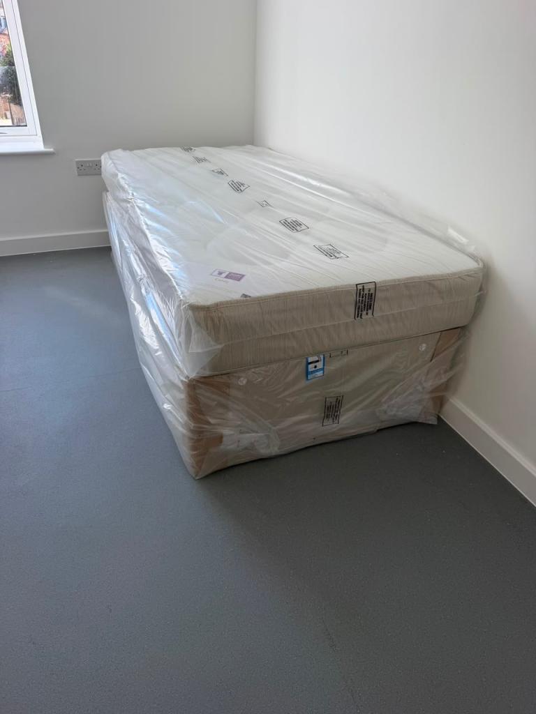 Single Bed with Mattress – Brand New & Still Sealed