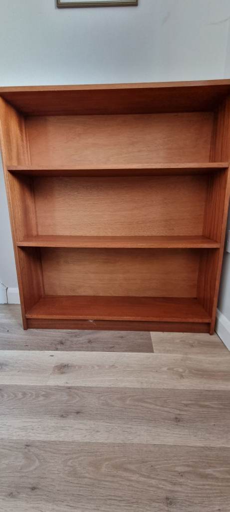Dark solid wood bookcase 