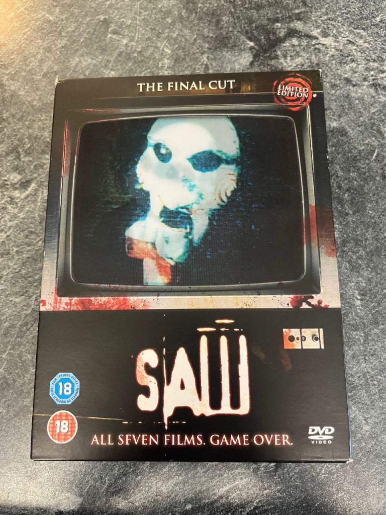 Saw - The Final Cut Collection (DVD, 2011) Box Set with Exclusive Sleeve Jigsaw