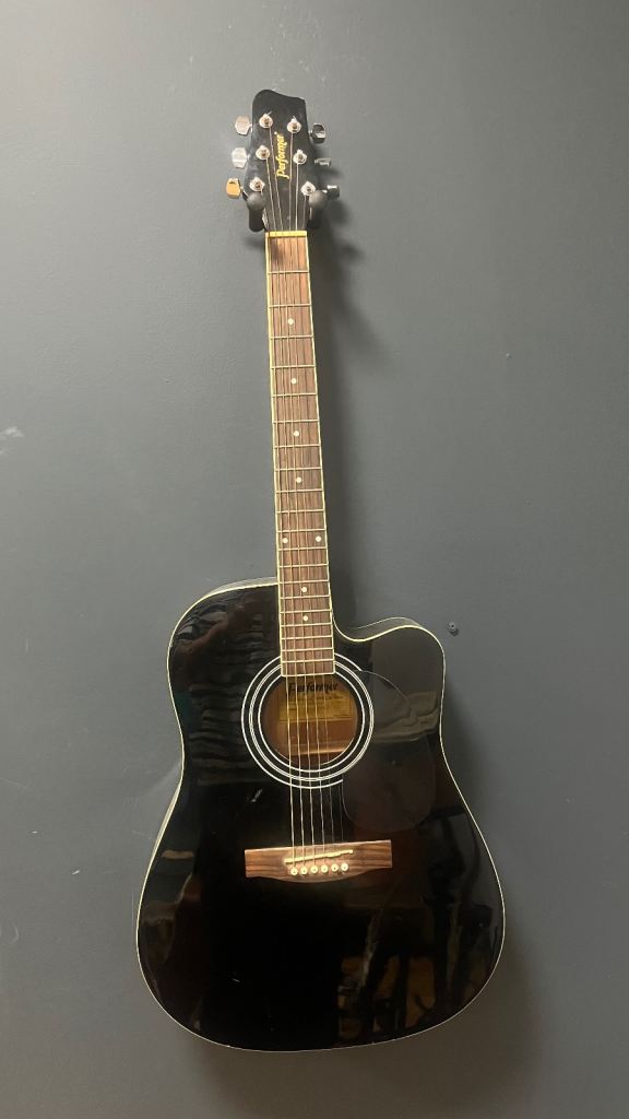 Performer SA40CET-BK Handmade Acoustic Guitar - Black