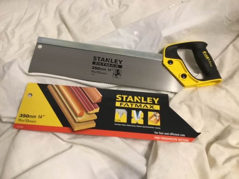 NEW Stanley 305mm  14in  11 TPi  12 Point Tenon Saw Fine Finish