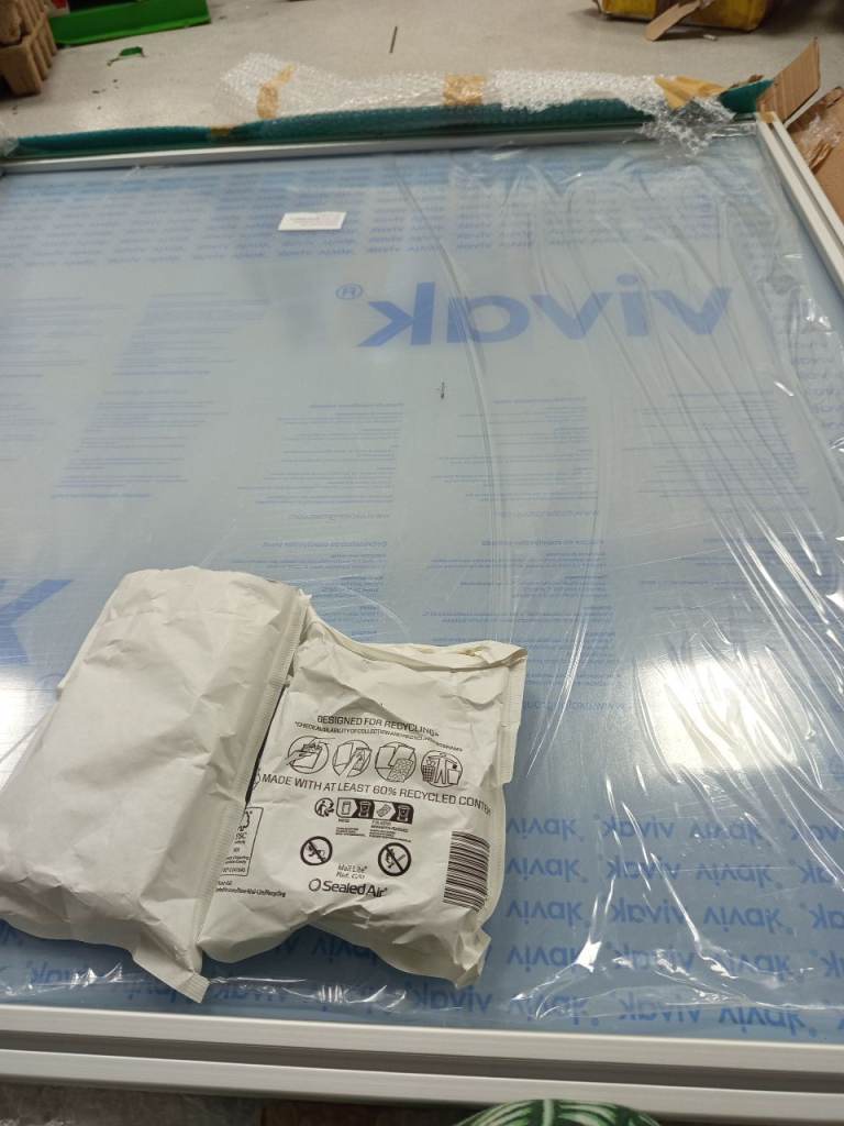 Large Clear VIVAK PETG Protective Screen Aluminium Frame with Fittings – New