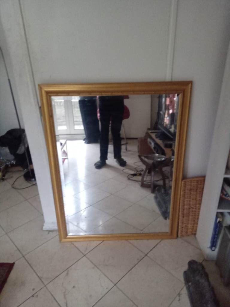 Large Gold Wall Framed Mirror £75.00