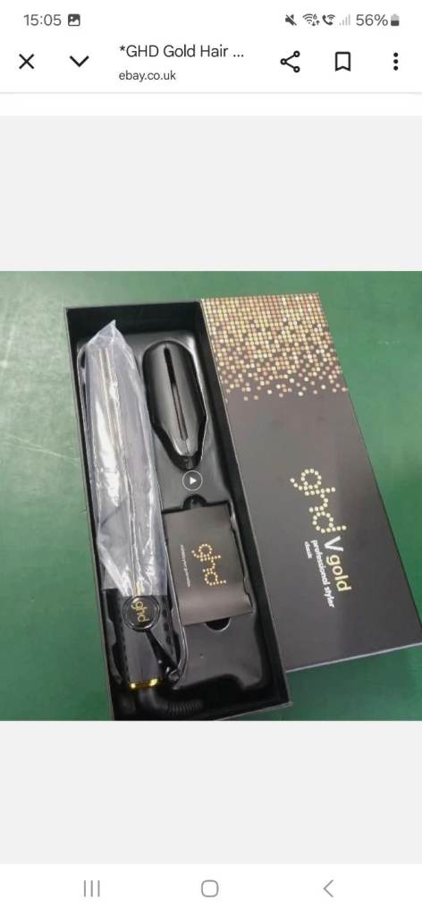 image for GHD v gold hair straighteners.