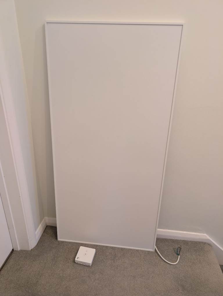 Herschel Select HS700w Infrared Panel Heater & Lightwave Switch. Kitchen. VGC