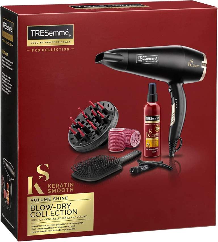 New Tresemme Keratin Smooth Volume Shine Hair Blow Dry Collection Hairdryer Set