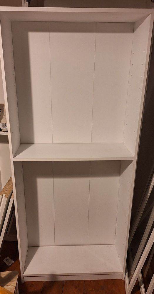 White extra-deep bookshelves 180cm x 78.5cm x 29.5cm