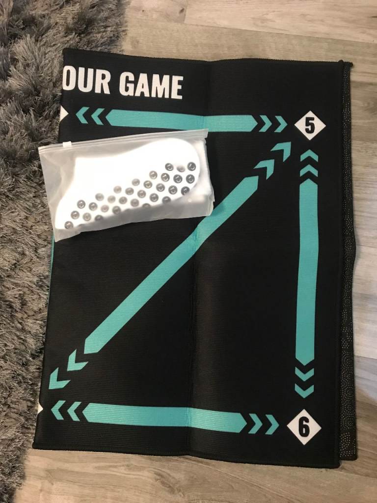 90cm Football Training Mat Durable Non Slip Foldable Kids Adults Dribble 