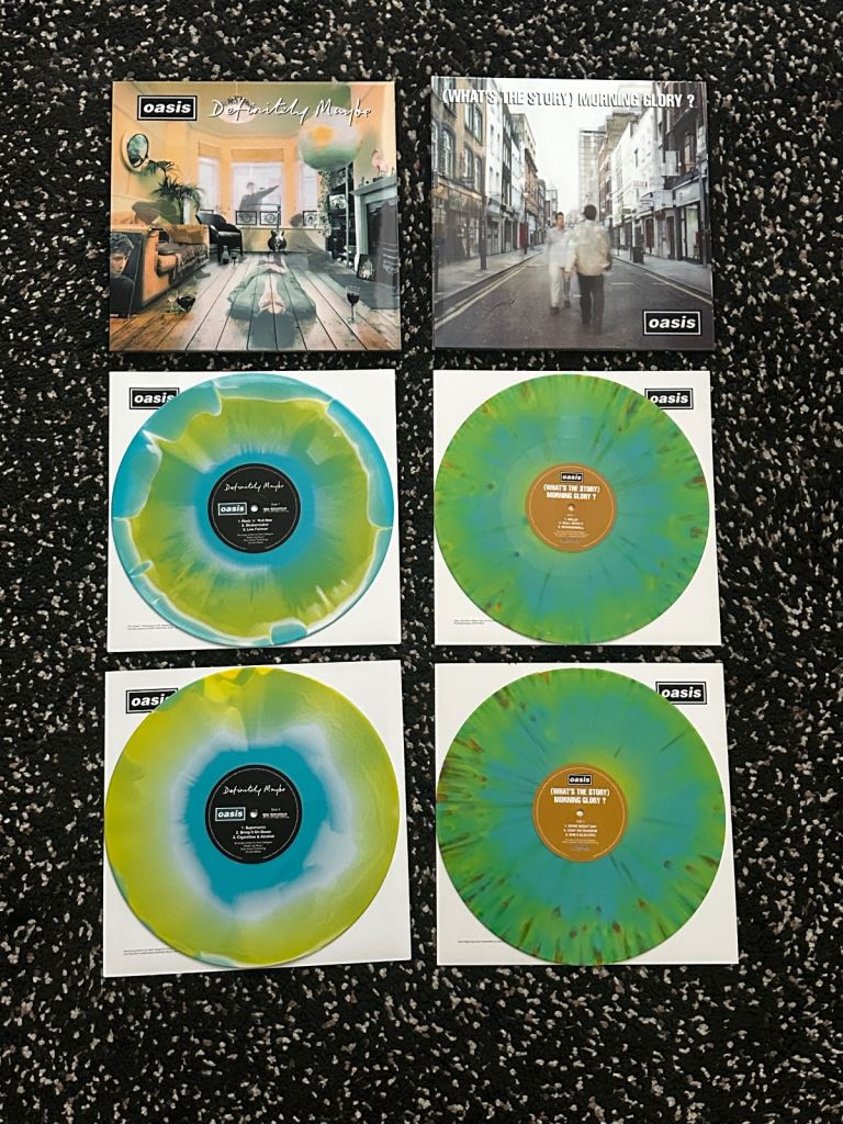 Oasis Definitely Maybe What’s The Story limited Hand Numbered Coloured Vinyl NEW
