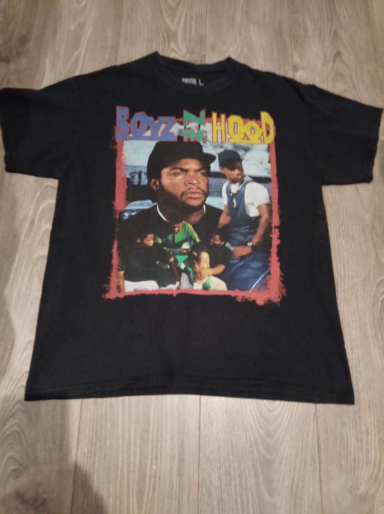 Boyz N the Hood Black T-shirt Classic 90s Urban Chic Vintage Collectable Old Skool Retro