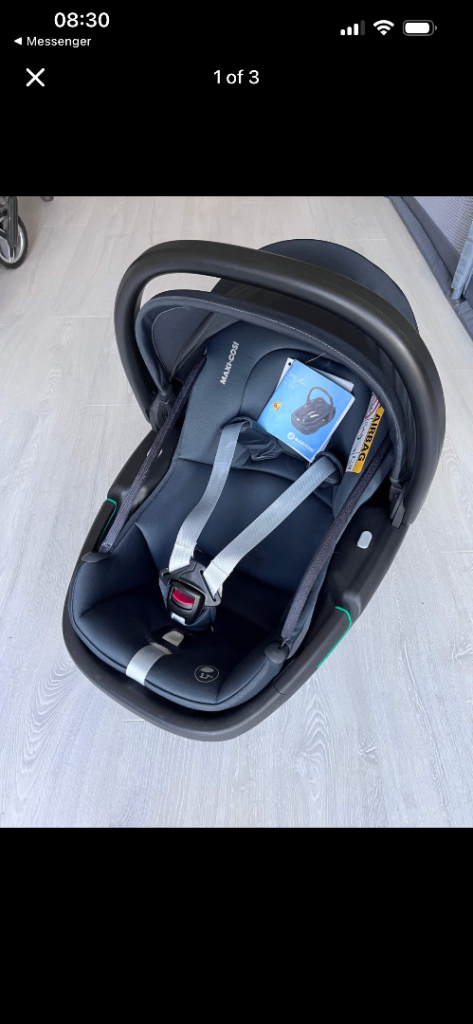 Maxi cosi coral 360 familyfix car seat & rain cover travel bundle