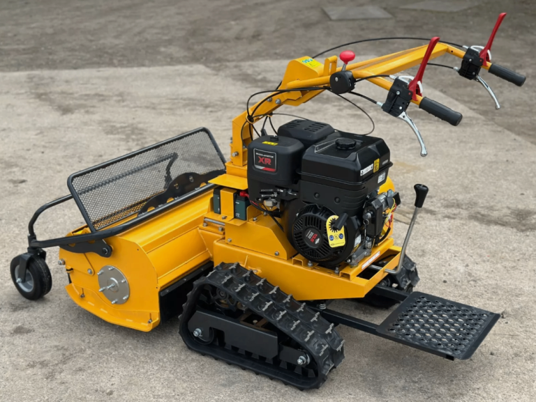 13.5HP RAPTOR X Petrol Pedestrian Track Flail mower, stand on, Key Start 13.5Hp, delivery available