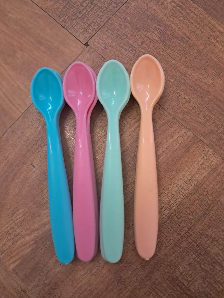 Toddler Spoons BPA Free 12 X Baby/Infant Feeding Long Handle weaning Spoons