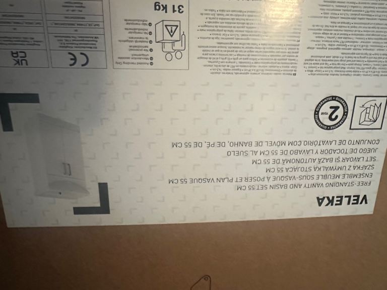 Vanity unit and basin set