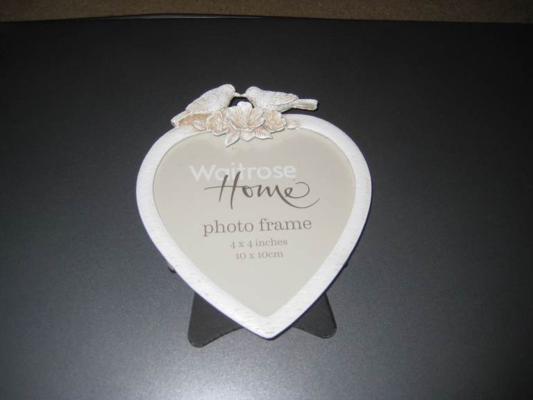 White Bird Design Heart Photo Frame by Waitrose for £3.00