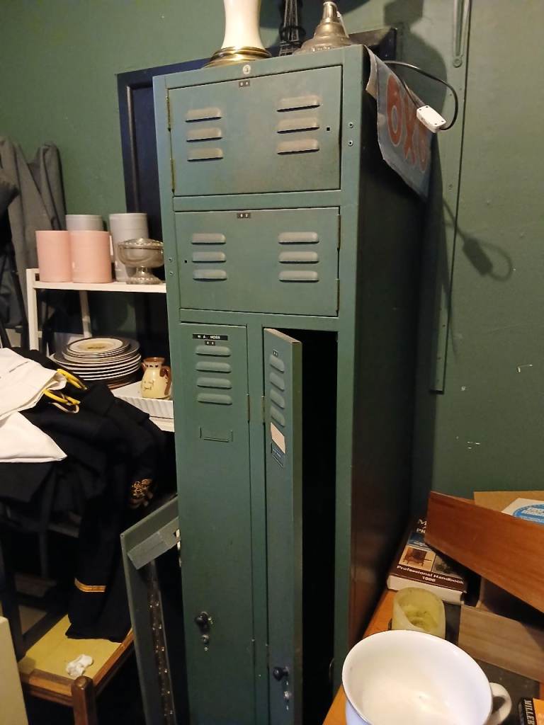 vintage metal storage locker