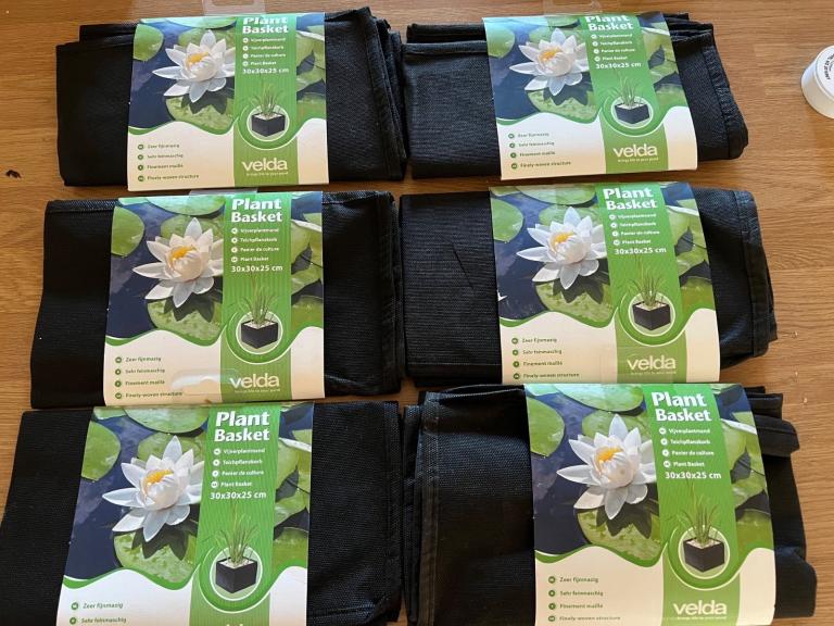 6 x Pond plant baskets 30x30x25cm