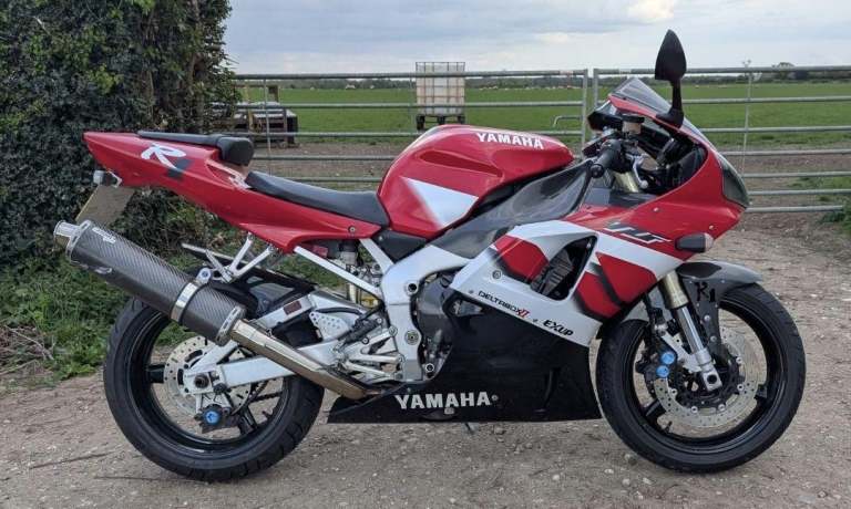 2000 X YAMAHA R1 YZF-R1 SUPERBIKE CLASSIC SPORTS R 1000 RED  WHITE 20k MILES
