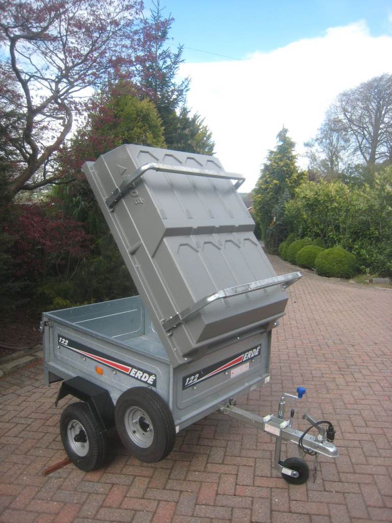 Erde 122 trailer,ABS Cover,Load Bars,Jockey Wheel,Spare Wheel.