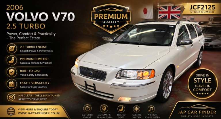 2026 Volvo V70 2.5T se Beige Leather Sunroof Ulez Free PETROL Automatic