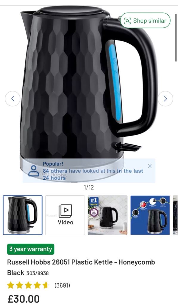 Water kettle and Toaster RG1