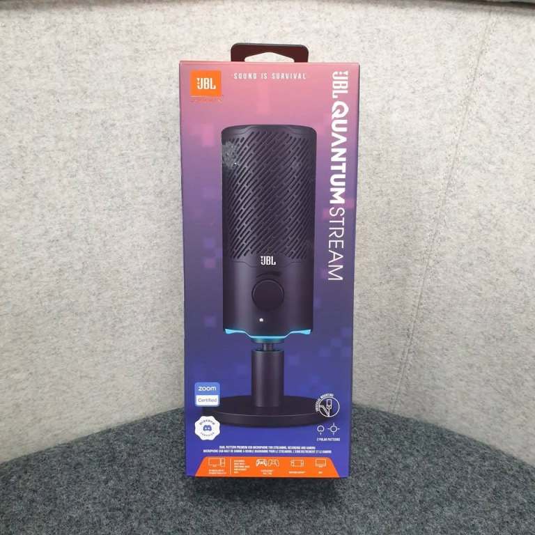 New JBL Quantum Stream USB Microphone, Made for Streaming, Recording and Gaming