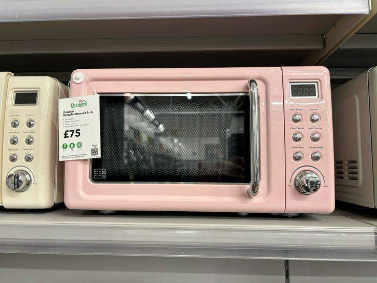 Pink retro microwave -fixed price