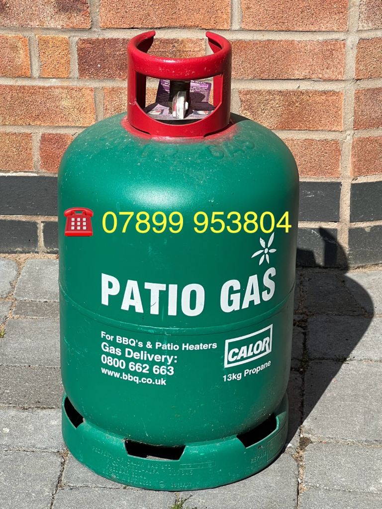 Full Calor Gas Patio Gas 13kg Propane Gas Bottle Ideal BBQ’s & Patio Heaters
