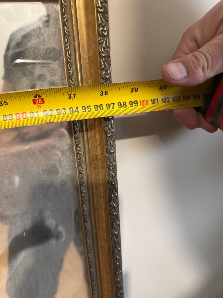 Large brass/gold mirror 