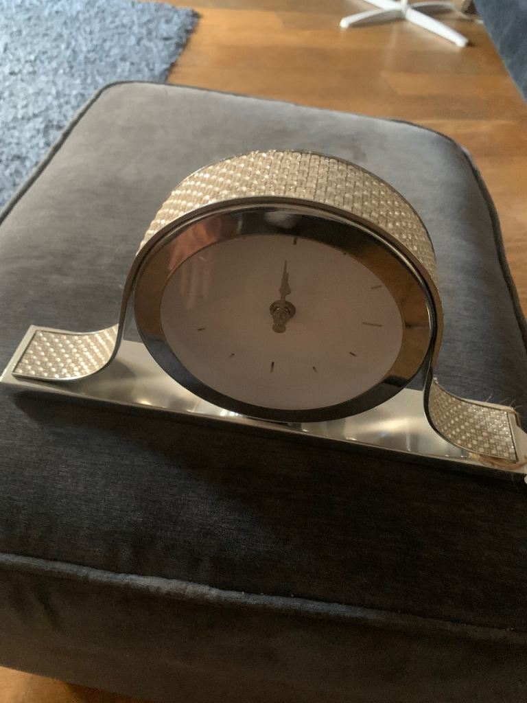 Next Ella Silver Mantel Clock – Good Condition