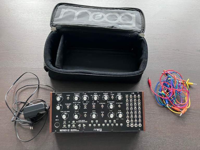 Moog Mother 32 Analog Semi-Modular Synthesizer Like New Comes With Gig Bag Case