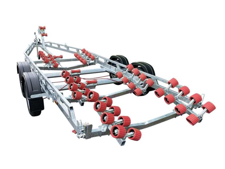 Brand New 2026 Extreme 2600KG twin axle braked roller trailer 22' boat 7.2M RIB