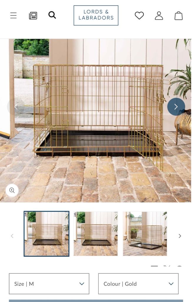 Lords and Labradors- dog crate 