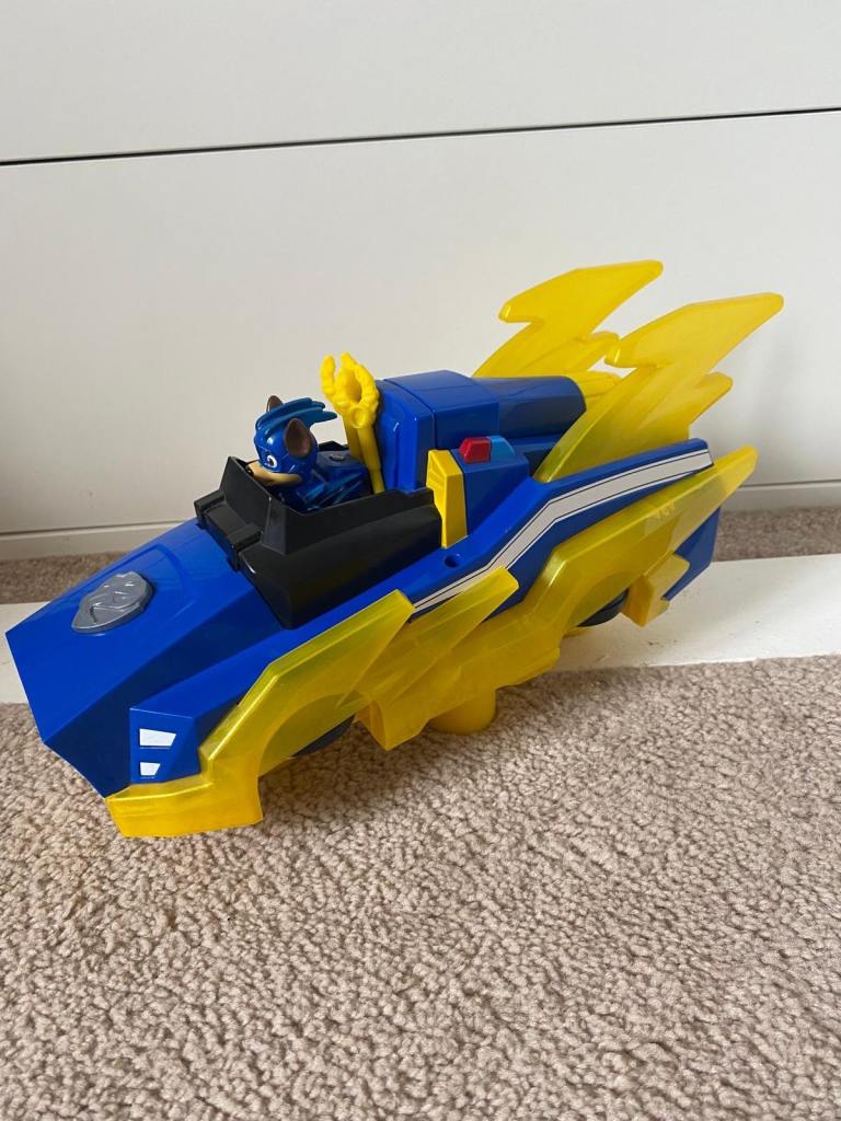 PAW Patrol Mighty Pups Chase's Charged Up Cruiser Toy
