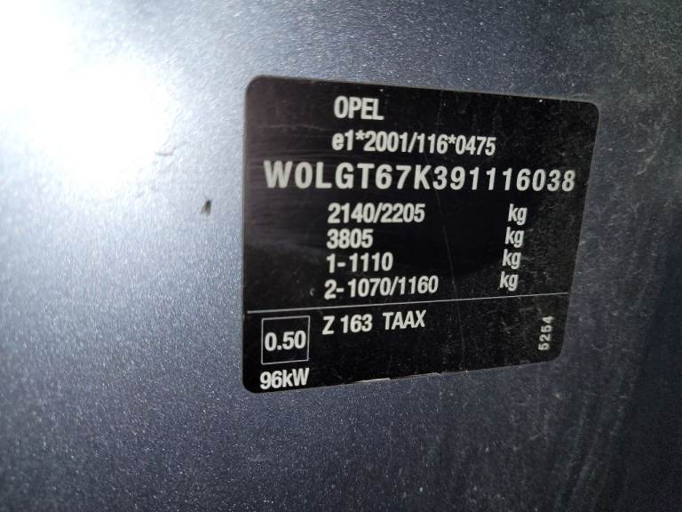 Vauxhall insignia 2009 breaking