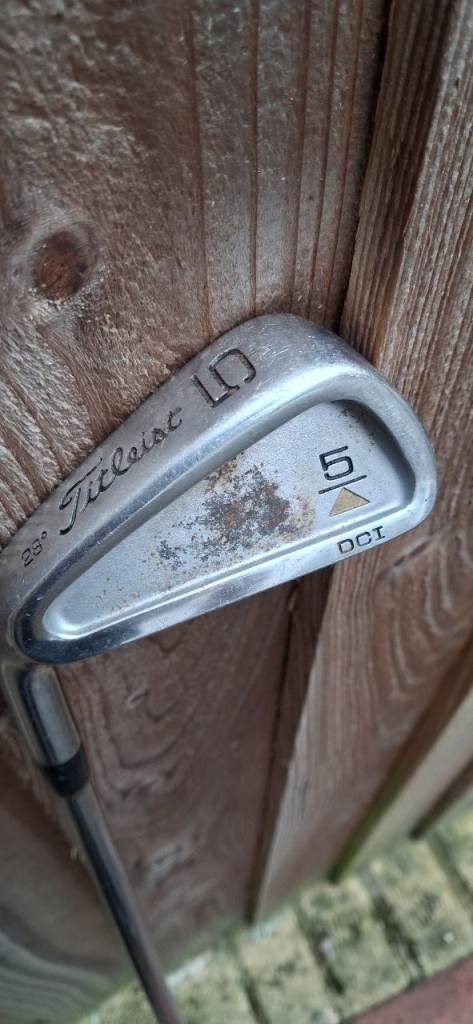 Vintage Titleist DCI golf club 5 iron gold