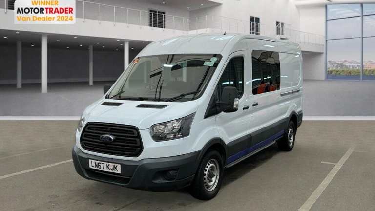 2017 Ford Transit Crew Cab LWB L3H2 Medium Roof 350 Air Con Sensors EURO 6 Crew Van Diesel Manual