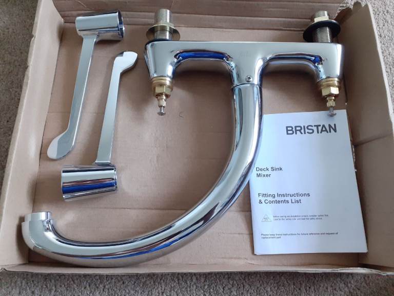 Bristan Deck Sink Mixer Tap - Chrome, Brand New in Box