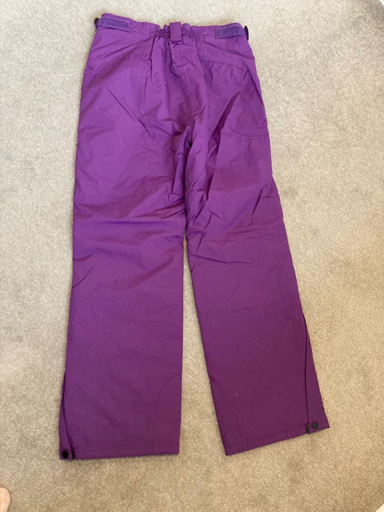 LADIES SKI TROUSERS SIZE 12 PURPLE EXCELLENT CONDITION