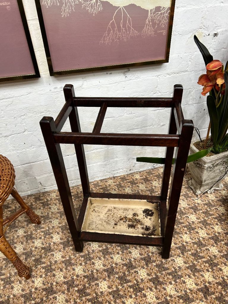 Solid Oak Vintage Umbrella Holder £35