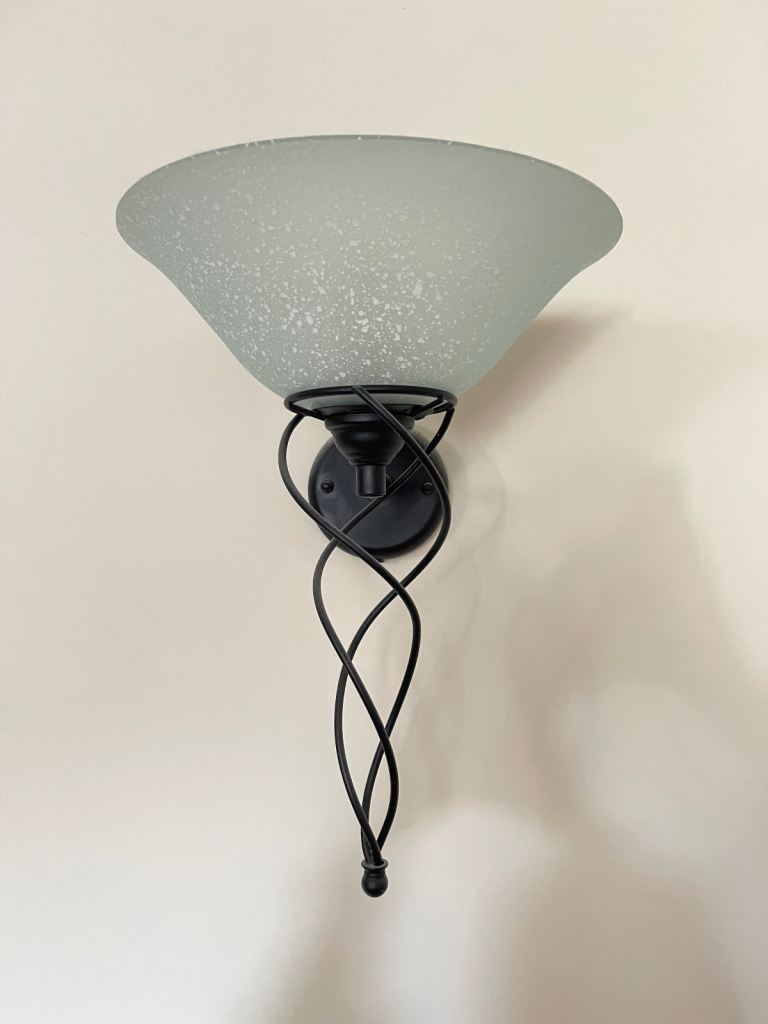 Decorative Wall Lights with Frosted Glass Shades (4 available)