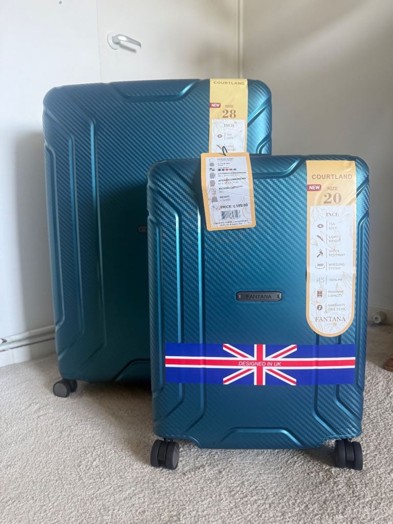 🧳 Brand New Hard Shell Suitcase Set (20” + 28”) – Fantana