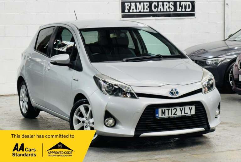 2012 Toyota Yaris 1.5 VVT-i Hybrid T Spirit 5dr CVT HATCHBACK PETROL/ELECTRIC Automatic
