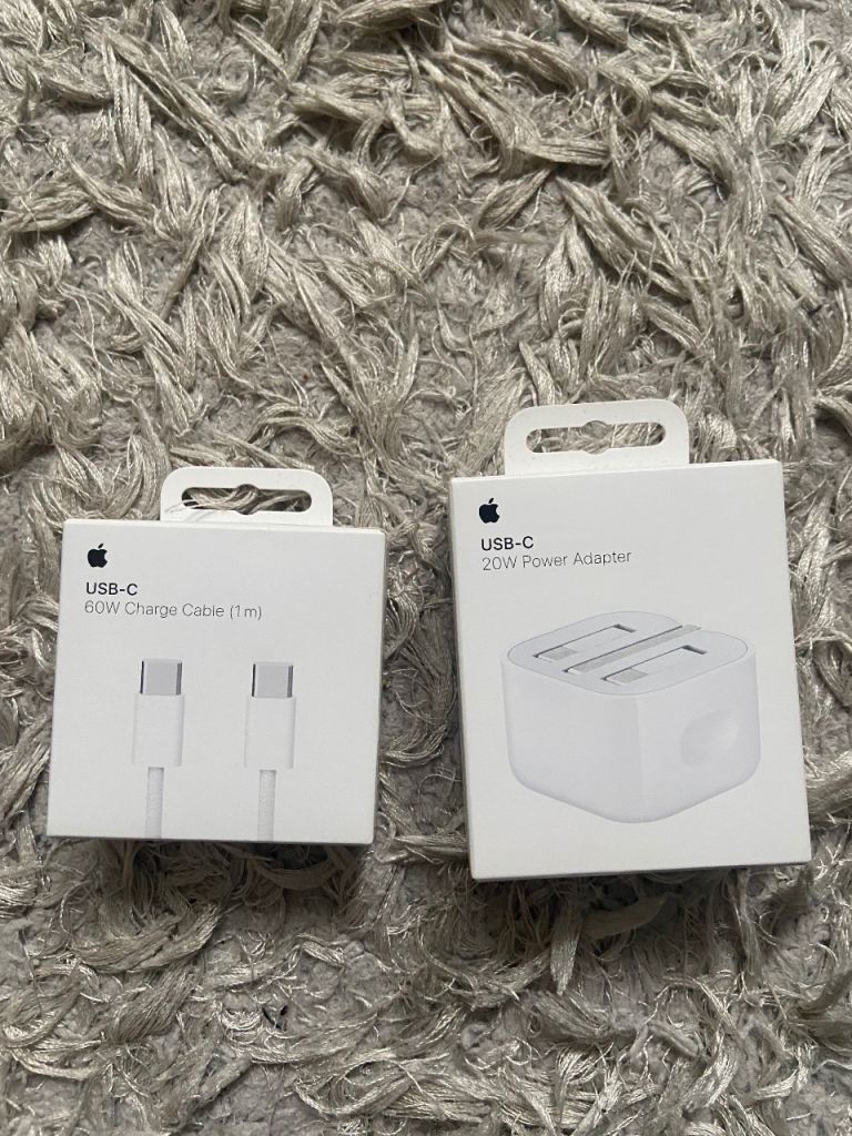 20W USB-C Power Adapter & USB-C 60W CABLE (1m)