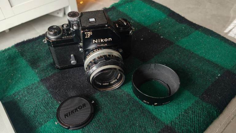 Nikon F  Black + Photomic FTN + Nikkor 50mm f/1.4 Lens – Classic Vintage